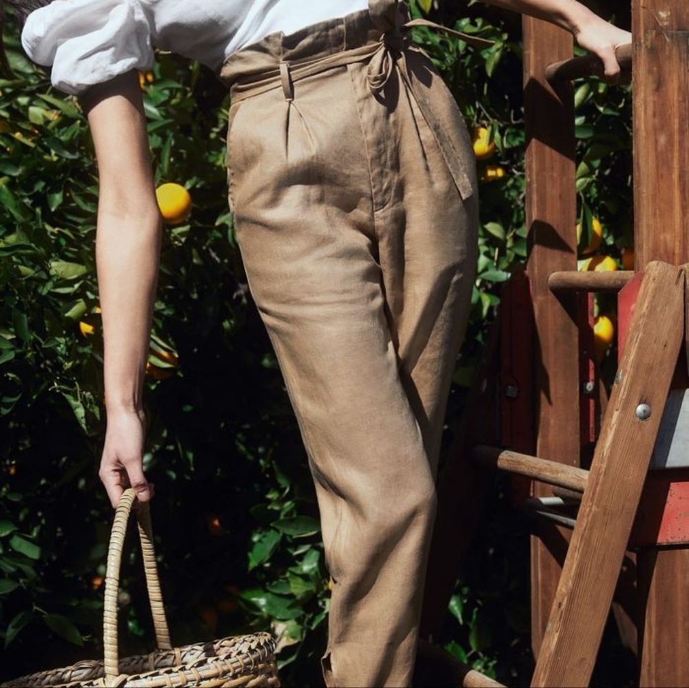 Khaki Norman Linen From Reformation